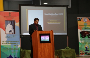 The High Commission of India celebrated Constitution Day 2020 at the Mahatma Gandhi Institute for Cultural Cooperation. 