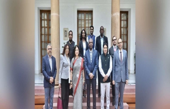 Minister of State for External Affairs, Smt. Meenakshi Lekhi met Senator the Honourable Hassel Bacchus, Minister of Digital Transformation of the Republic of Trinidad and Tobago on August 10, 2023