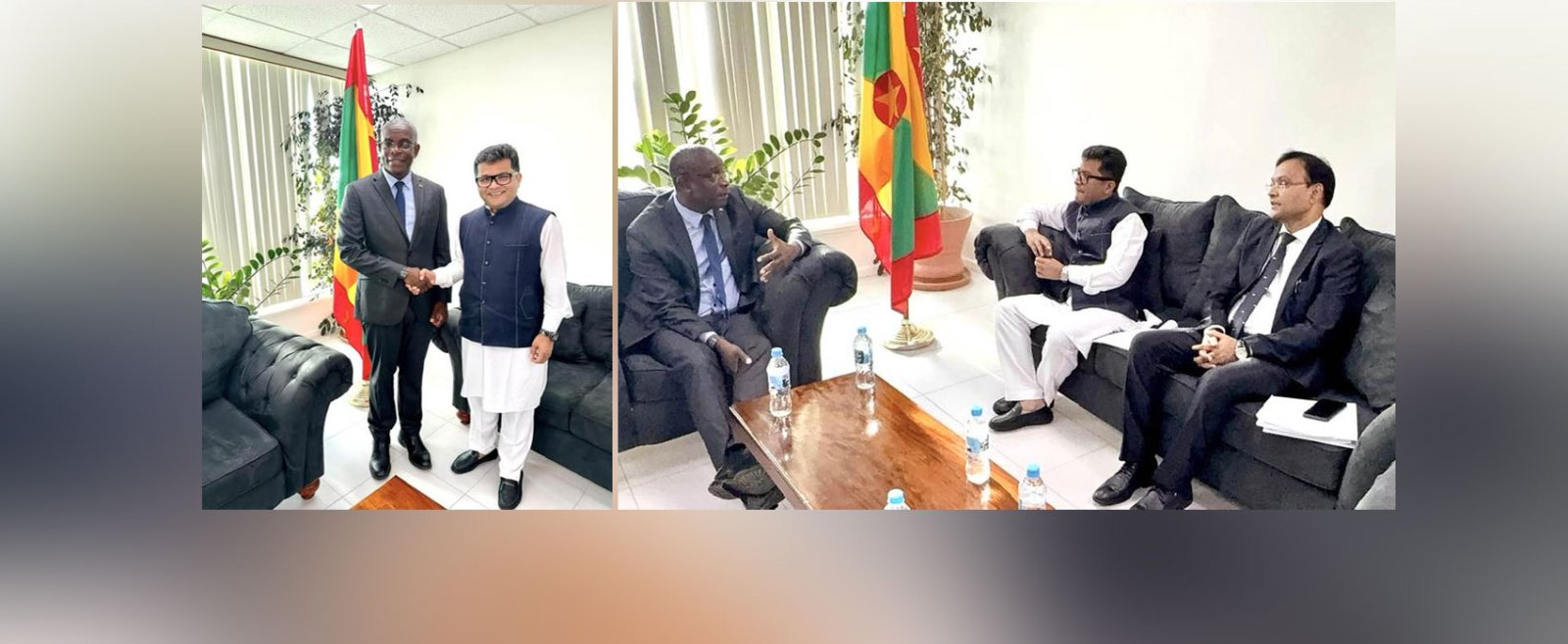 Honourable Minister of State of State for External Affairs, Shri Pabitra Margherita had fruitful discussions with H.E. Mr. Joseph Andall, Minister of Foreign Affairs, Trade and Export Development of Grenada on 4 October, 2024.