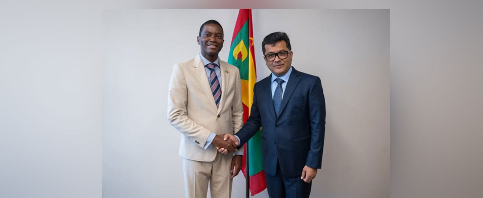 Honourable Minister of State for External Affairs, Shri Pabitra Margherita called on Honourable Dickon Mitchell, Prime Minister of Grenada on 4 October, 2024.