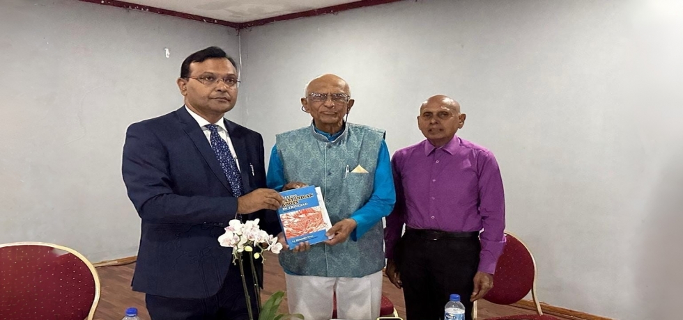 Had the pleasure to launch a book titled “Solving East Indian Roots in Trinidad (Revised Edition) by Mr. Shamshu Deen, a prominent scholar and renowned researcher in tracing roots of Indian Diaspora in the Caribbean region in Princes Town on May 18, 2024.