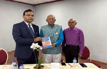 High Commissioner launched a book “Solving East Indian Roots in Trinidad (Revised Edition) by Mr. Shamshu Deen on 18 May, 2024.